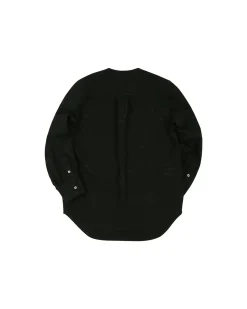 Andersson Bell Leaf Embroidery Collarless Shirt Atb847M(Black)-Men Shirts