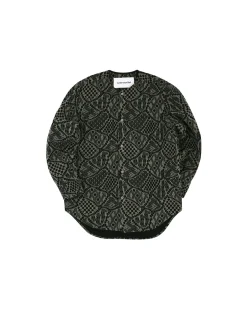 Andersson Bell Leaf Embroidery Collarless Shirt Atb847M(Brown)-Men Shirts
