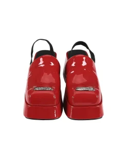 Andersson Bell Lolanta Square Toe Loafer Sandal Aaa337W(Red)-Women Shoes