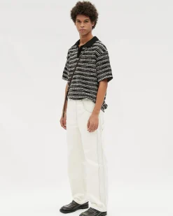 Andersson Bell Macist Beach Pants Apa529M(Ivory)-Men Trousers