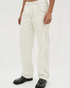 Andersson Bell Macist Beach Pants Apa529M(Ivory)-Men Trousers