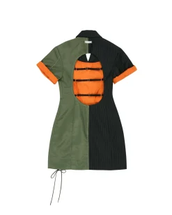 Andersson Bell Maeve Lace Up Tailored Dress Atb929W(Charcoal)-Women Dresses