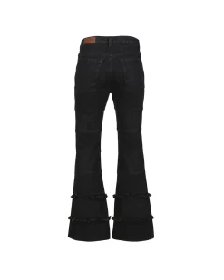 Andersson Bell Mahina Blocking Patchwork Jeans Apa607W(Black)-Women Jeans
