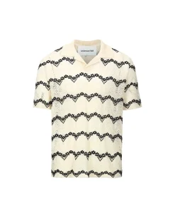 Andersson Bell Majorca Sheer Collar Knit Atb963M(Beige)-Men Knitwear