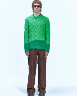 Andersson Bell Makeni Jacquard Track Pants Apa590M(Brown)-Men Trousers