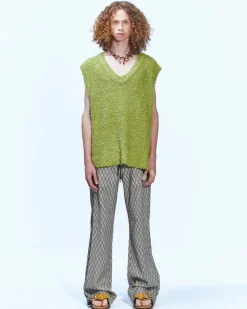 Andersson Bell Makeni Jacquard Track Pants Apa590M(Beige)-Men Trousers