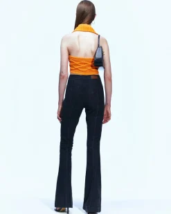 Andersson Bell Marlow Halter Cable Top Atb890W(Mandarin)-Women Tops