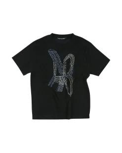 Andersson Bell (Men) (Essential) Unisex New Ab Logo Embroidery T-Shirts Atb903U(Black)-Men T-Shirts