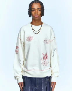Andersson Bell (Men) (Essential) Unisex Shine Mushroom Sweatshirts Atb972U(Ivory)-Men Sweatshirts