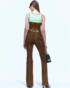 Andersson Bell Mika Diagonal Trousers Apa603W(Brown)-Women Trousers