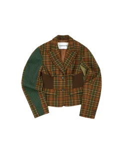 Andersson Bell Mika Puff Sleeve Jacket Awa518W(Brown)-Women Outerwear