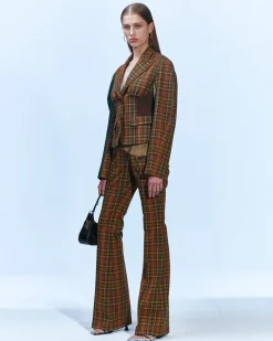 Andersson Bell Mika Puff Sleeve Jacket Awa518W(Brown)-Women Outerwear