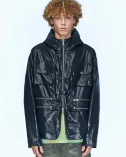 Andersson Bell Milano Hooded Jacket Awa531M(Black)-Men Outerwear