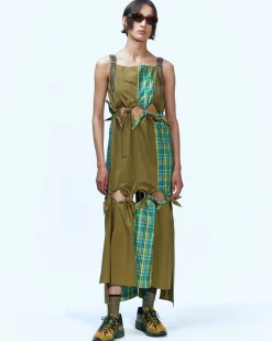 Andersson Bell Morgan Scarf Knotted Dress Atb874W(Khaki)-Women Dresses