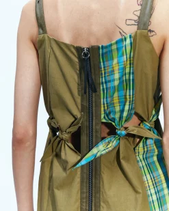 Andersson Bell Morgan Scarf Knotted Dress Atb874W(Khaki)-Women Dresses