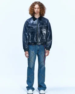 Andersson Bell Ortega 23 Bomber Jacket Awa506M(Black)-Men Outerwear
