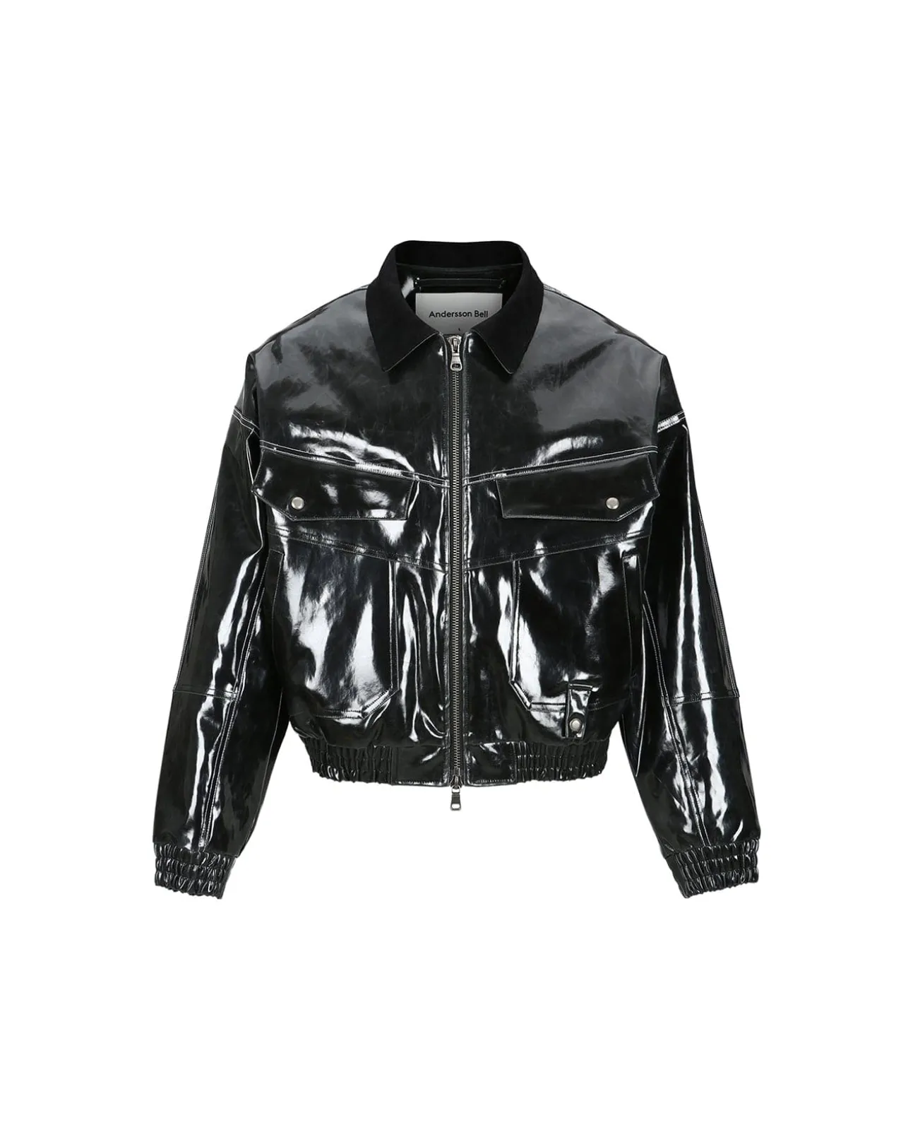 Andersson Bell Ortega 23 Bomber Jacket Awa506M(Black)-Men Outerwear