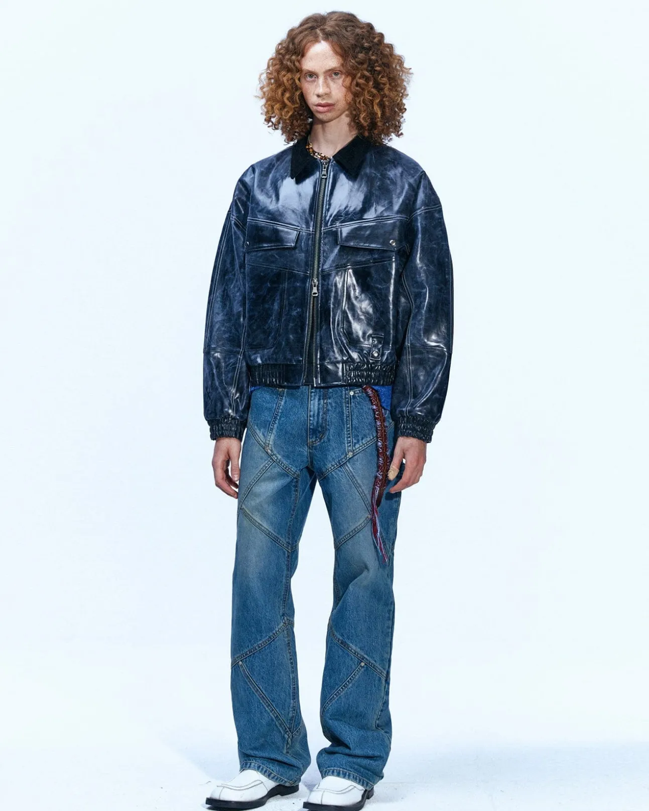 Andersson Bell Ortega 23 Bomber Jacket Awa506M(Black)-Men Outerwear