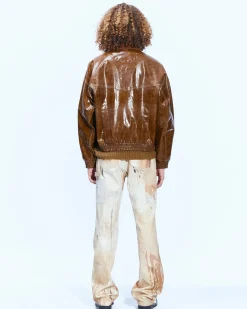 Andersson Bell Ortega 23 Bomber Jacket Awa506M(Brown)-Men Outerwear