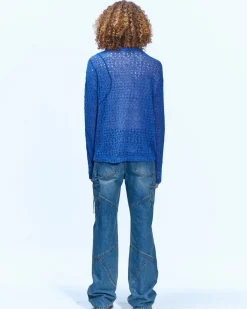 Andersson Bell Panel Carpenter Boot-Cut Jeans Apa610M(Washed Blue)-Men Trousers