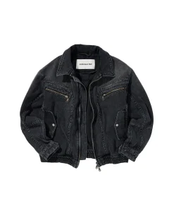 Andersson Bell Pointe Denim Blouson Jacket Awa511M(Black)-Men Outerwear