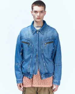 Andersson Bell Pointe Denim Blouson Jacket Awa511M(Blue)-Men Outerwear