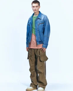 Andersson Bell Pointe Denim Blouson Jacket Awa511M(Blue)-Men Outerwear