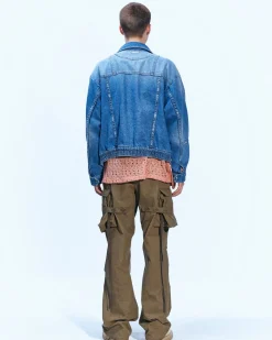 Andersson Bell Pointe Denim Blouson Jacket Awa511M(Blue)-Men Outerwear