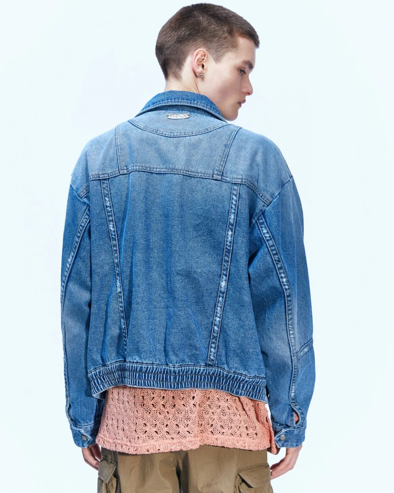 Andersson Bell Pointe Denim Blouson Jacket Awa511M(Blue)-Men Outerwear