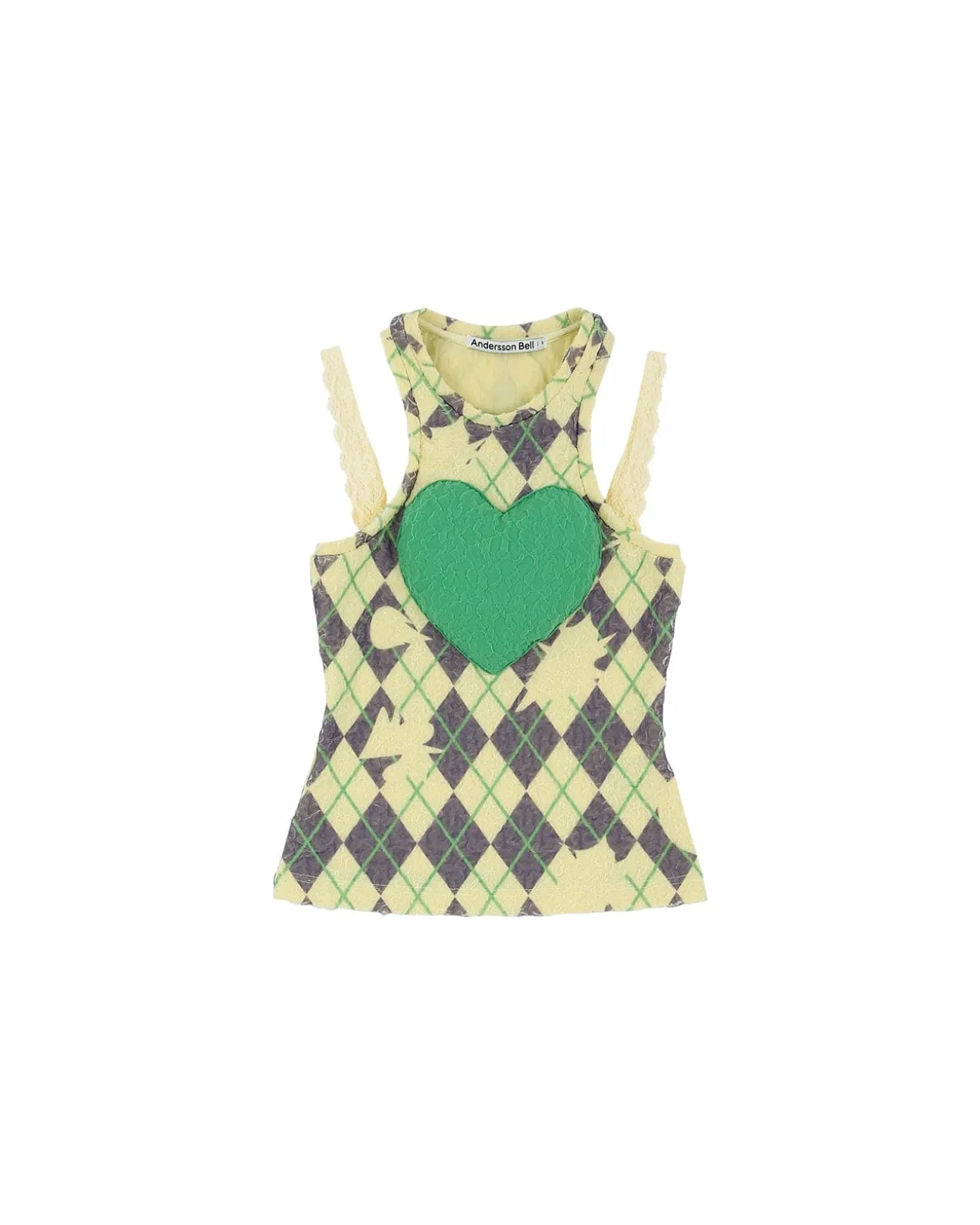 Andersson Bell Puffy Heart Saver Sleeveless Top Atb932W(Lemon)-Women Tops