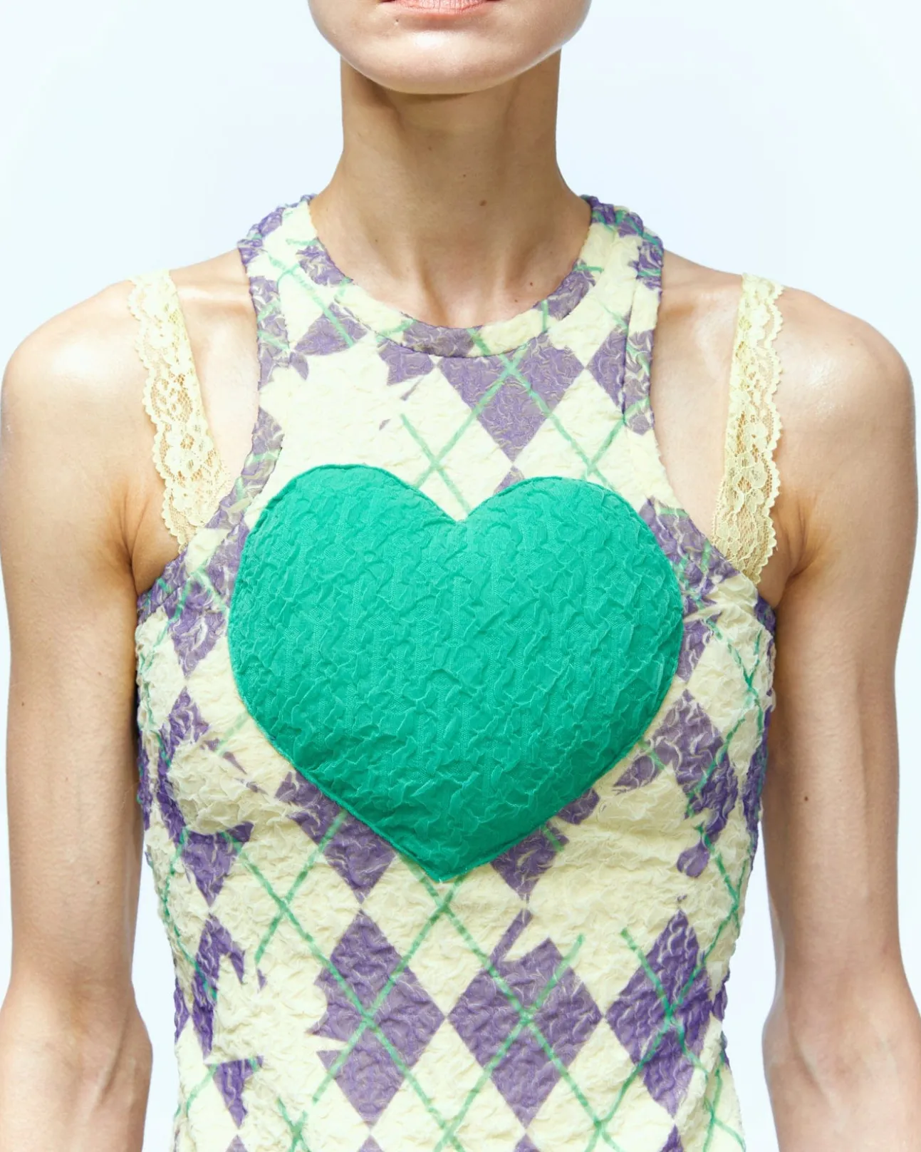 Andersson Bell Puffy Heart Saver Sleeveless Top Atb932W(Lemon)-Women Tops