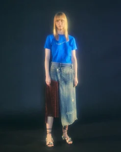 Andersson Bell Rainbow Flow T-Shirts Atb697W(Blue)-Women Tops