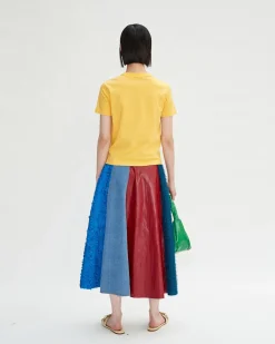 Andersson Bell Rainbow Flow T-Shirts Atb697W(Yellow)-Women Tops