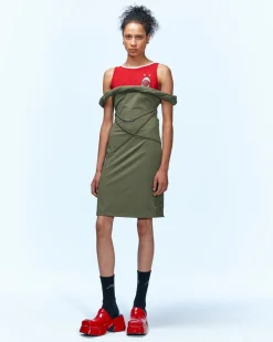 Andersson Bell Rami Soccer Jersey Dress Atb927W(Khaki)-Women Dresses