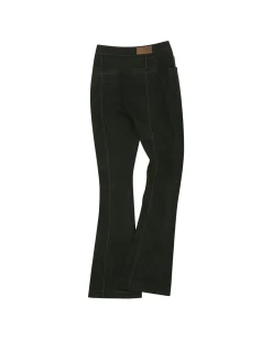 Andersson Bell Renee Faux Suede Pants Apa596W(Black)-Women Trousers