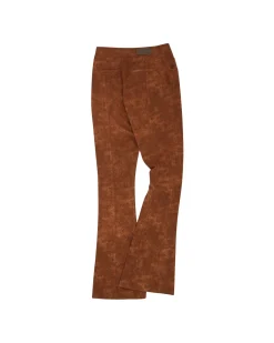 Andersson Bell Renee Faux Suede Pants Apa596W(Brick)-Women Trousers