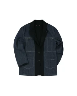 Andersson Bell Reversible Wool Denim Jacket Awa501M(Black)-Men Outerwear