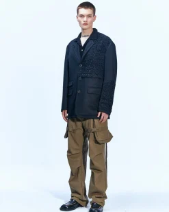 Andersson Bell Reversible Wool Denim Jacket Awa501M(Black)-Men Outerwear
