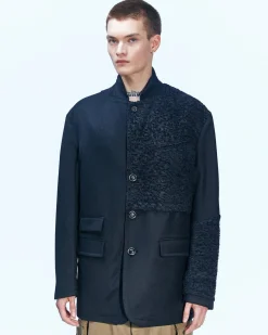 Andersson Bell Reversible Wool Denim Jacket Awa501M(Black)-Men Outerwear