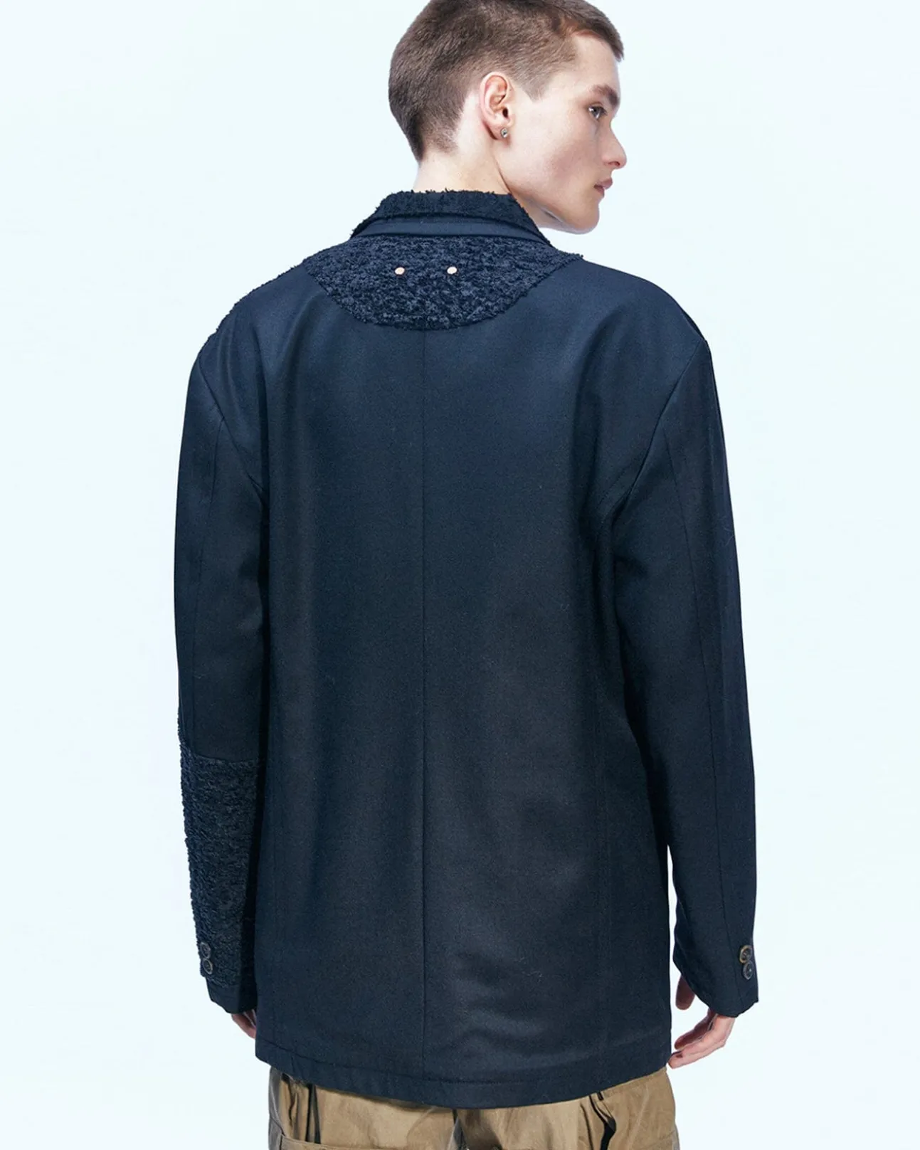 Andersson Bell Reversible Wool Denim Jacket Awa501M(Black)-Men Outerwear