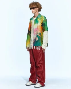 Andersson Bell Rhino Tie Dye Print Shirts Atb946M(Multi)-Men Shirts