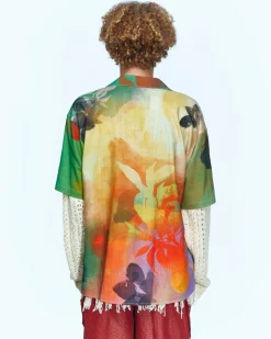 Andersson Bell Rhino Tie Dye Print Shirts Atb946M(Multi)-Men Shirts