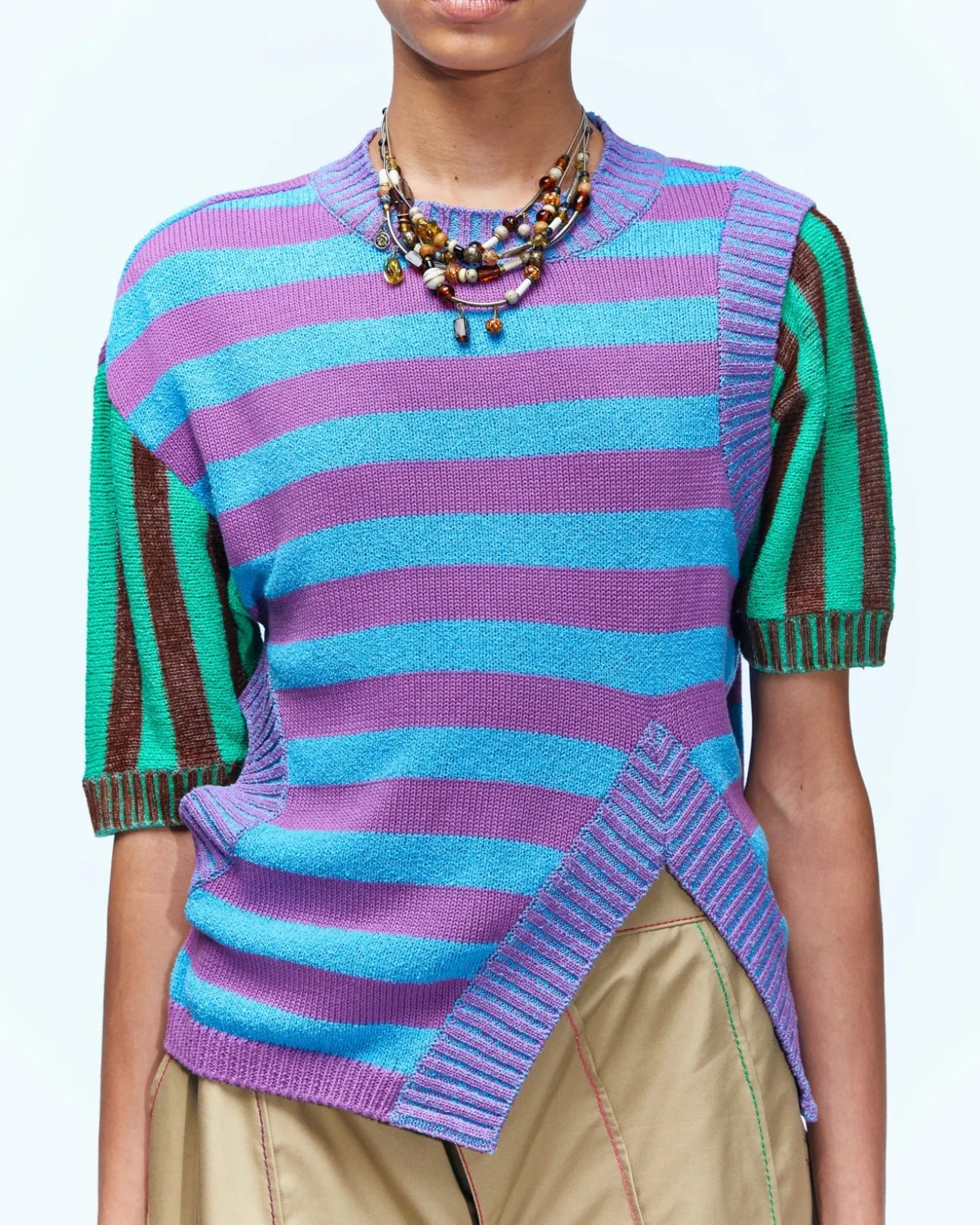 Andersson Bell Sandy Deconstruct Knit Top Atb943W(Multi)-Women Tops