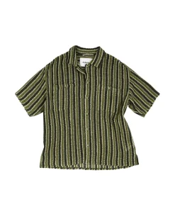 Andersson Bell Sheer Knit Open Collar Shirts Atb844M(Green)-Men Shirts