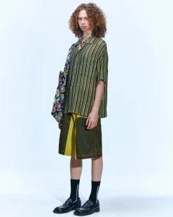 Andersson Bell Sheer Knit Open Collar Shirts Atb844M(Green)-Men Shirts