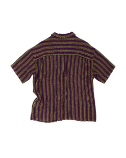 Andersson Bell Sheer Knit Open Collar Shirts Atb844M(Purple)-Men Shirts