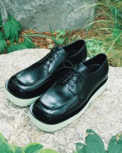 Andersson Bell Square Matine 23 Derby Shoes Aaa327M(Black)-Men Shoes