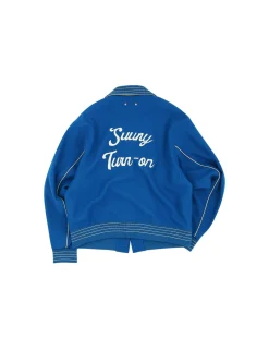Andersson Bell Suuny Varsity Cardigan Jacket Awa483M(Blue)-Men Outerwear