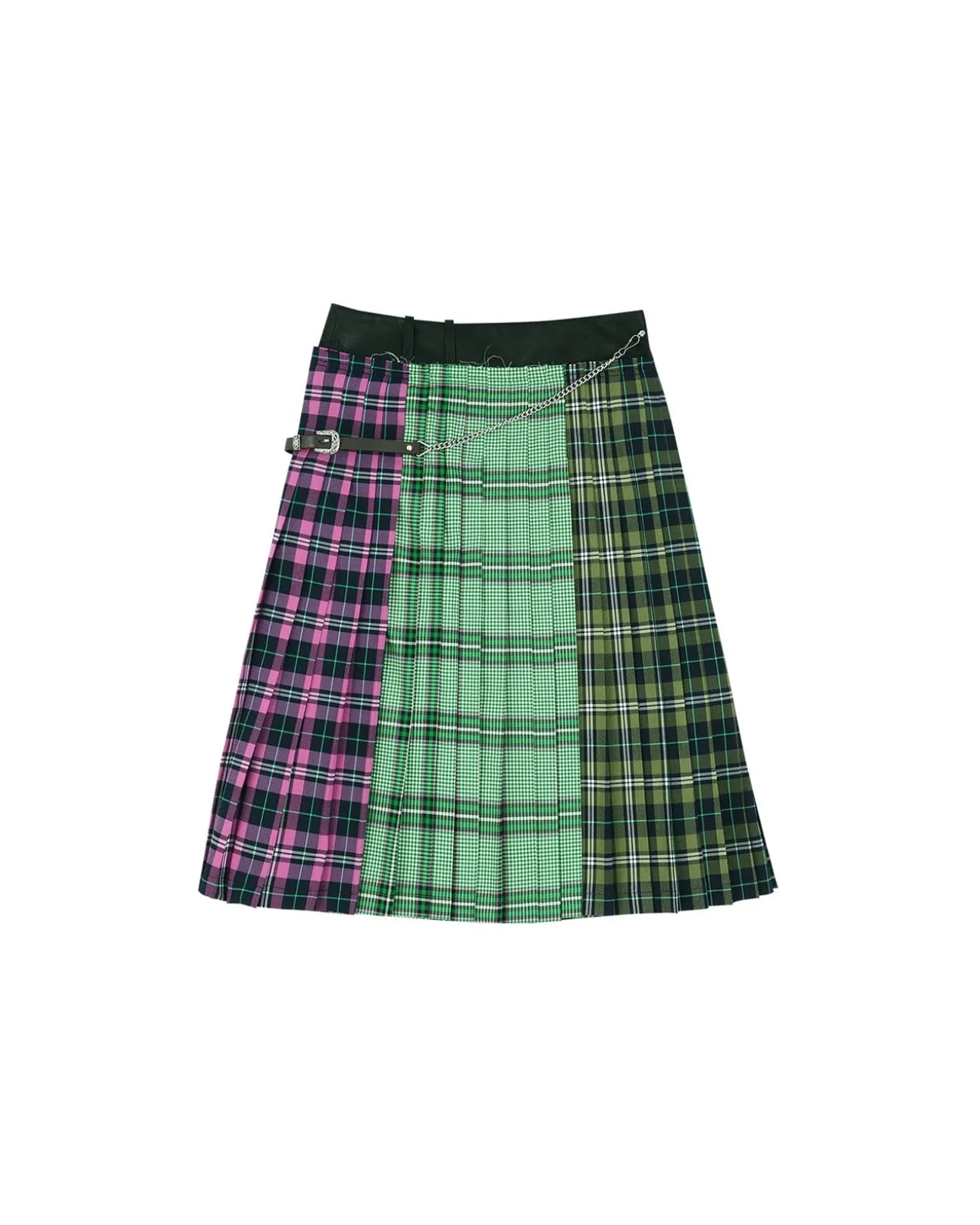 Andersson Bell Taga Check Pleats Skirt Apa601W(Multi)-Women Skirts