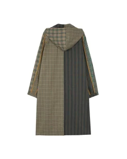 Andersson Bell Unisex Checked Raglan Coat Awa413U(Multi Color)-Men Outerwear